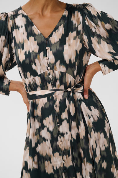 PART TWO Ciluca Dress, Green Flower Print