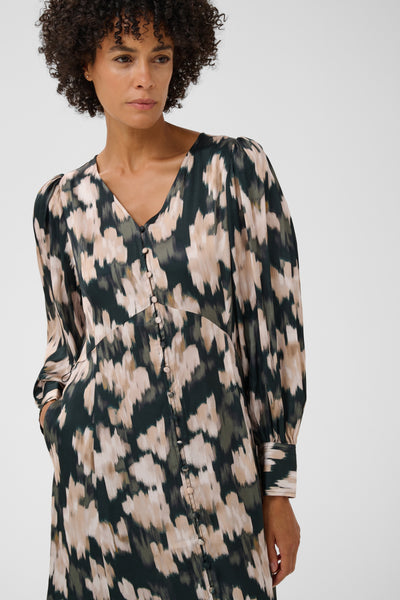 PART TWO Ciluca Dress, Green Flower Print