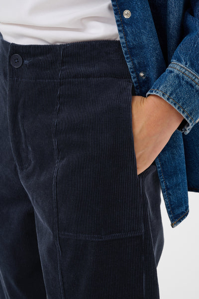 PART TWO Nettas Corduroy Trousers, Dark Navy