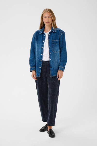 PART TWO Nettas Corduroy Trousers, Dark Navy