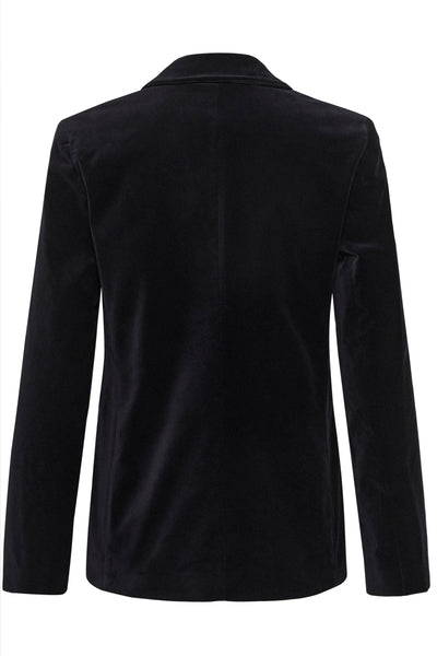 PART TWO Dahlia Velvet Blazer, Black