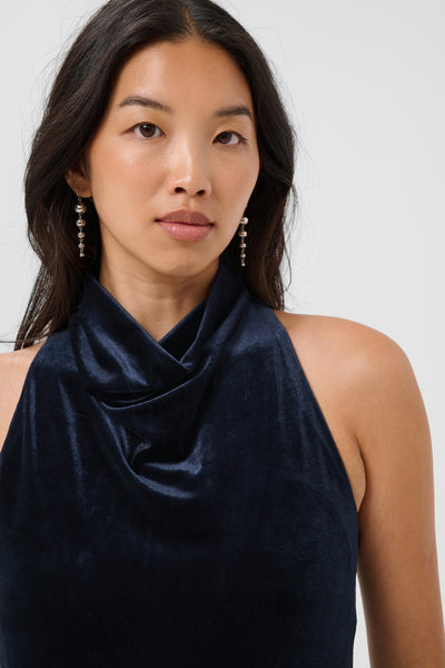 PART TWO Dicle Velvet Dress, Night Sky