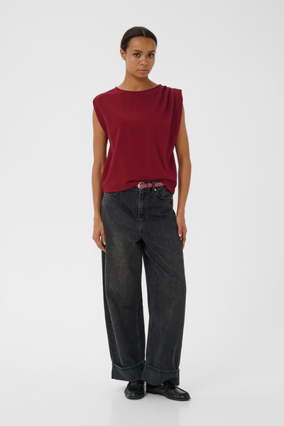 Part Two Divya Top, Biking red