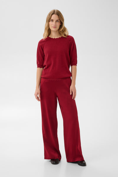PART TWO Dot Knitwear, Biking Red with Lurex