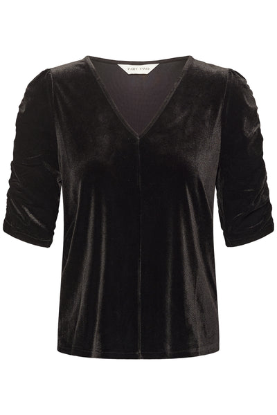 Part Two Valeriia Velvet Top, Biking Red