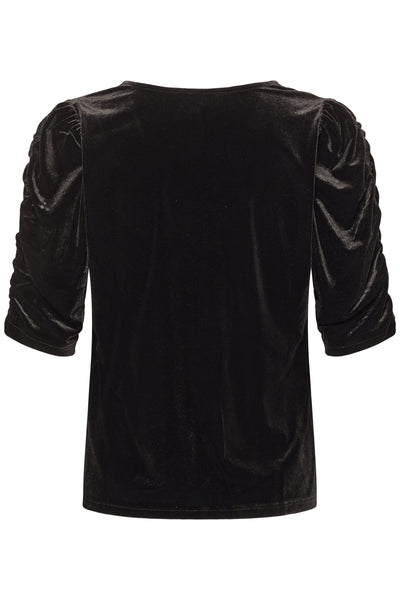 Part Two Valeriia Velvet Top, Black