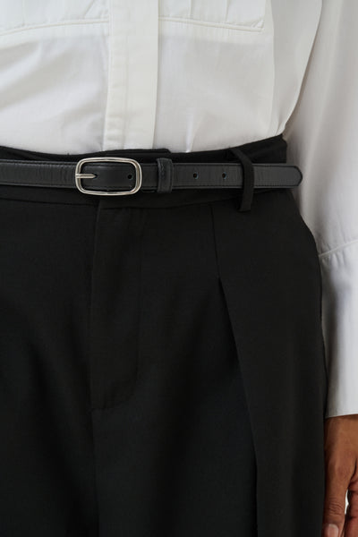 Part Two Djamila Leather Belt, Black