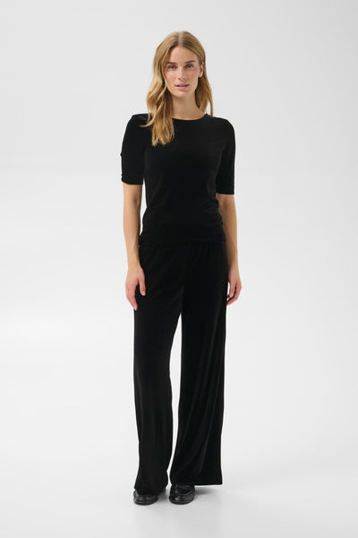 Part Two Dhanyo Velvet Trousers, Black