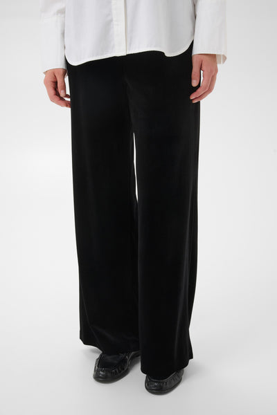 Part Two Dhanyo Velvet Trousers, Black