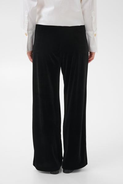Part Two Dhanyo Velvet Trousers, Black