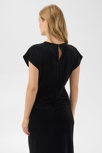 PART TWO Dristi Velvet Top, Black