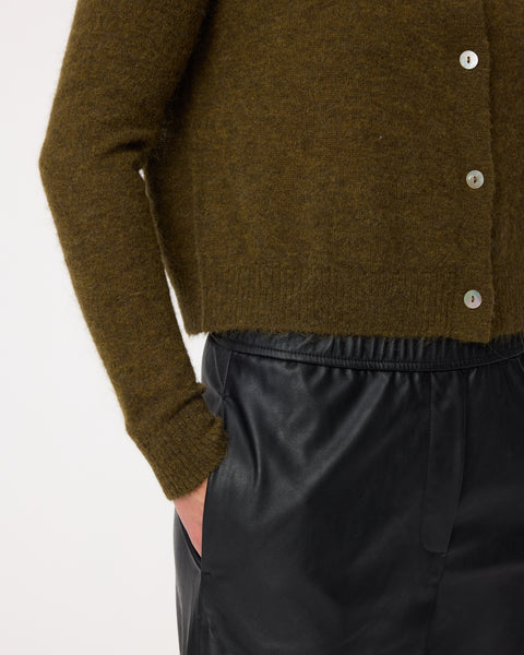 knit-ted Emile Cardigan, Moss
