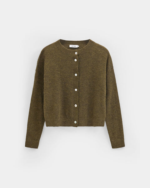 knit-ted Emile Cardigan, Moss