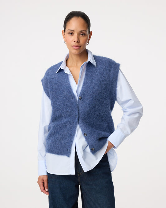 Knit-Ted Constanze cardigan, Mid Blue