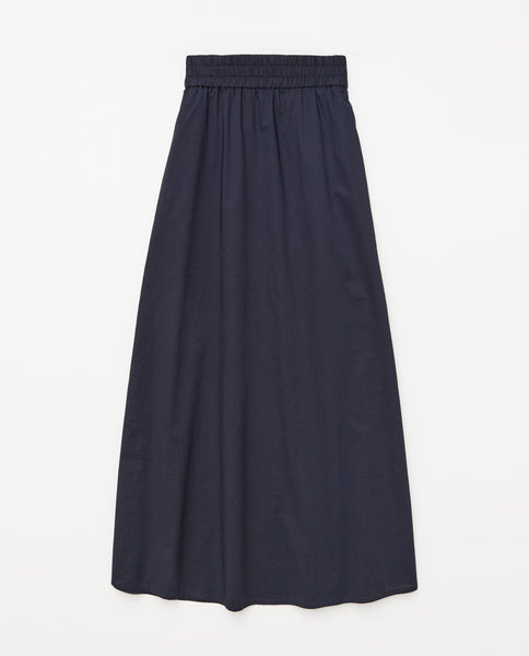 Yerse Conan Cotton Skirt, Navy