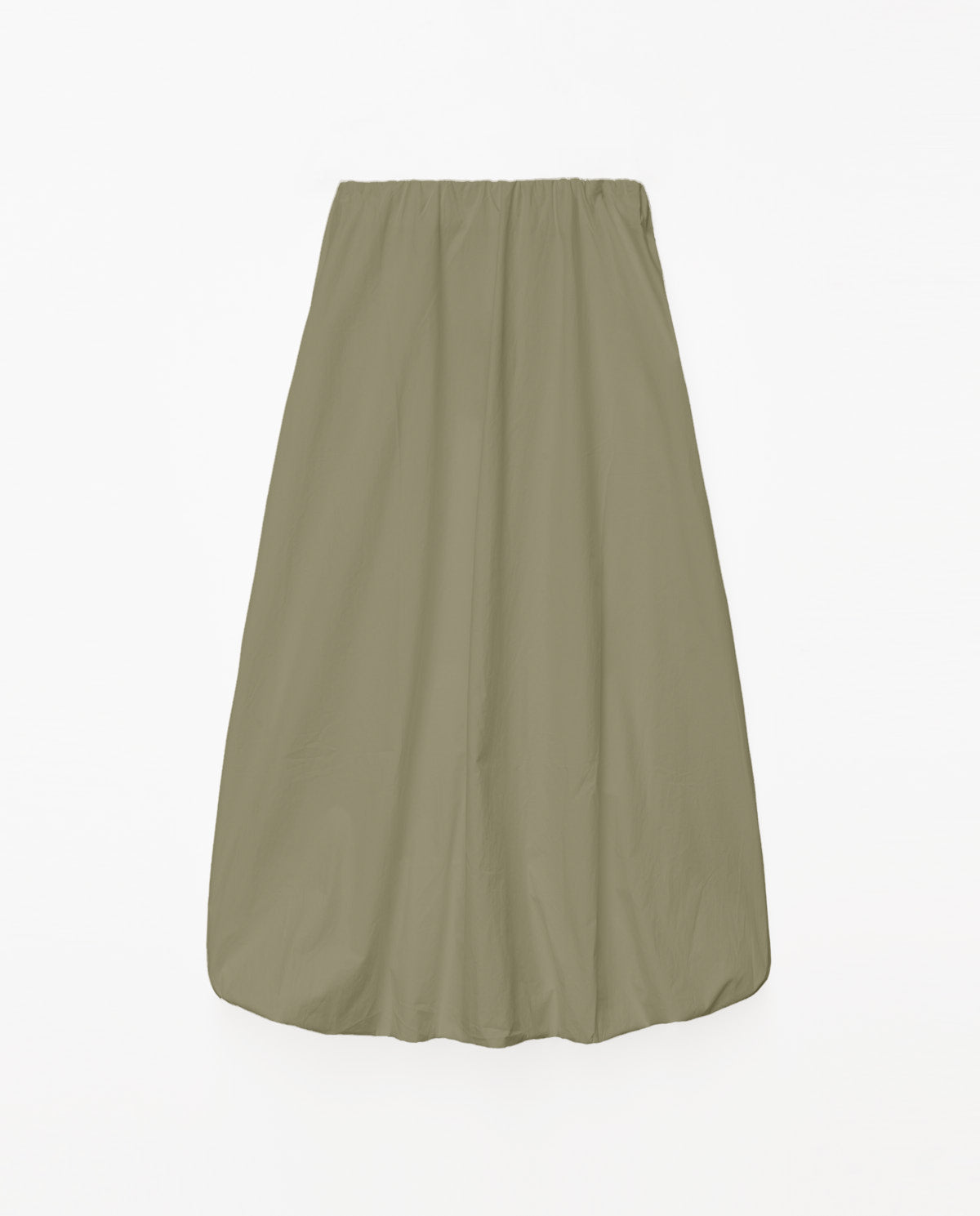 Yerse Cotton Skirt, Globo, Khaki