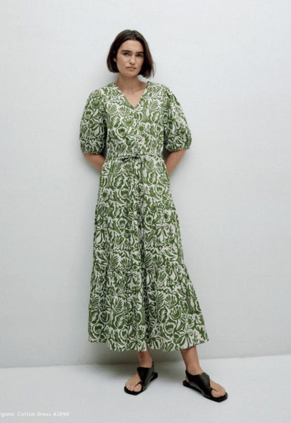 Yerse Organic Cotton Dress, Anemone Green