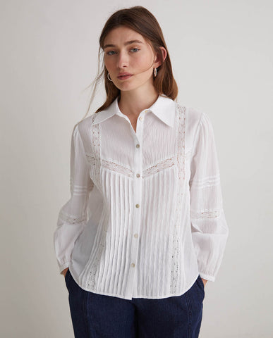 Yerse Lace White Shirt.