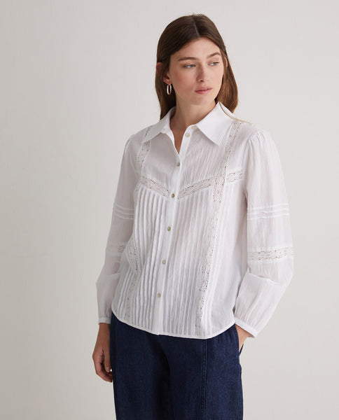 Yerse Lace White Shirt.