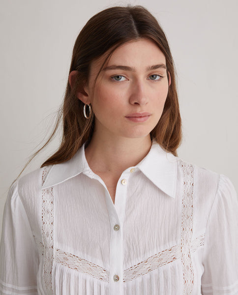 Yerse Lace White Shirt.