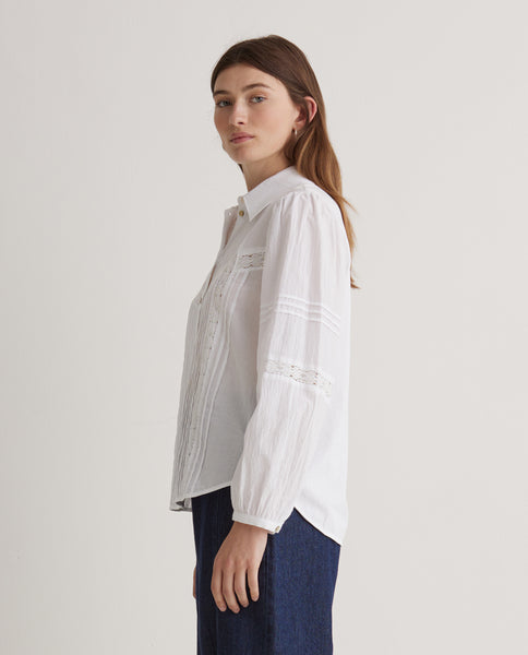 Yerse Lace White Shirt.