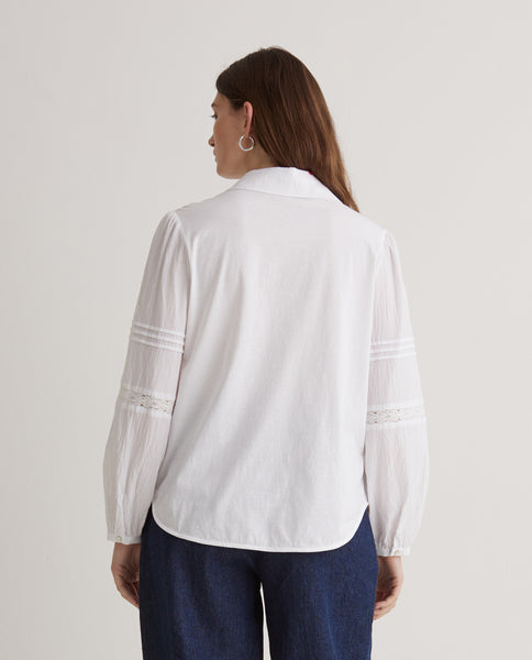 Yerse Lace White Shirt.