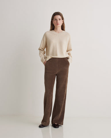Yerse Corduroy Trouser, Taupe