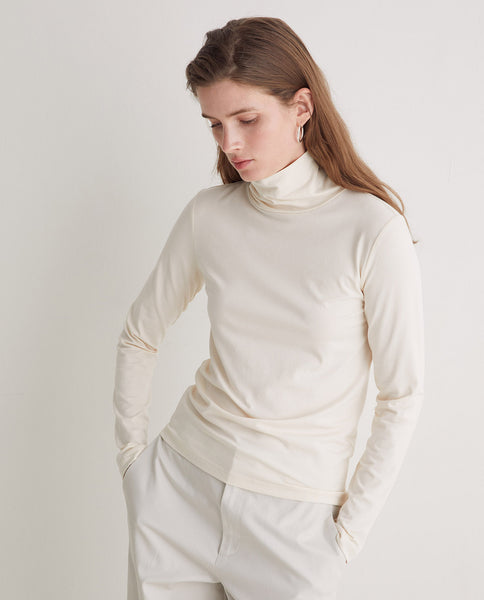 Yerse Polo Neck, Cream