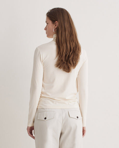 Yerse Polo Neck, Cream