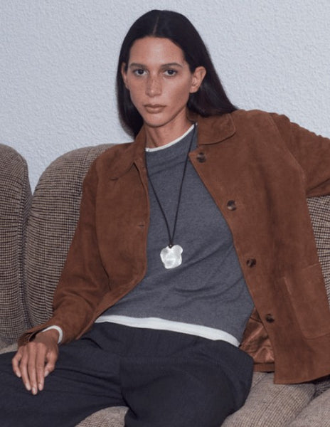 Yerse T-Shirt, Grey and cream