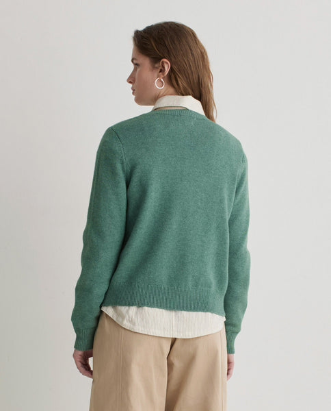 Yerse Cashmere Blend Cardigan, Green