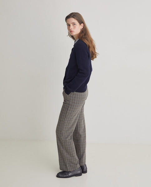 Yerse Cashmere Blend Cardigan, Navy