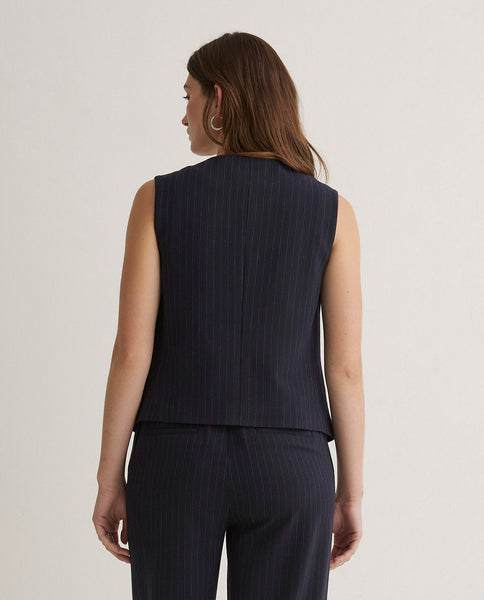 Yerse Waistcoat, Navy Stripes
