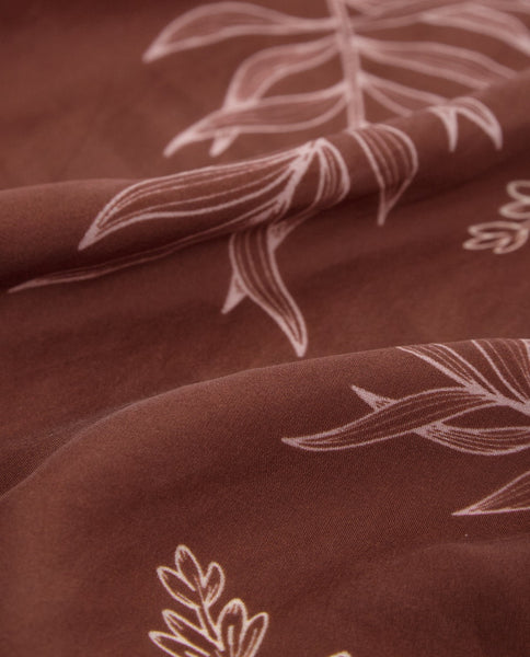 Yerse Silk Scarf, Garnet Print