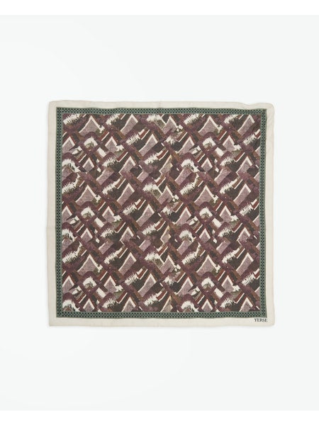Yerse Silk Scarf, Aubergine