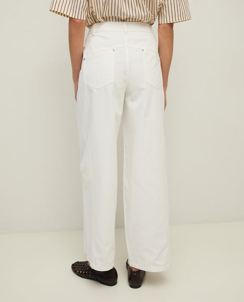 Yerse Tilda Barrel Jeans, White