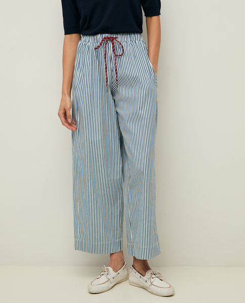 Yerse Cotton Trousers, Stripes