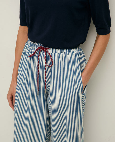 Yerse Cotton Trousers, Stripes