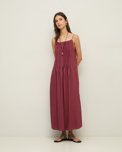 Yerse Spagetti Strap Dress, Raspberry Stripe