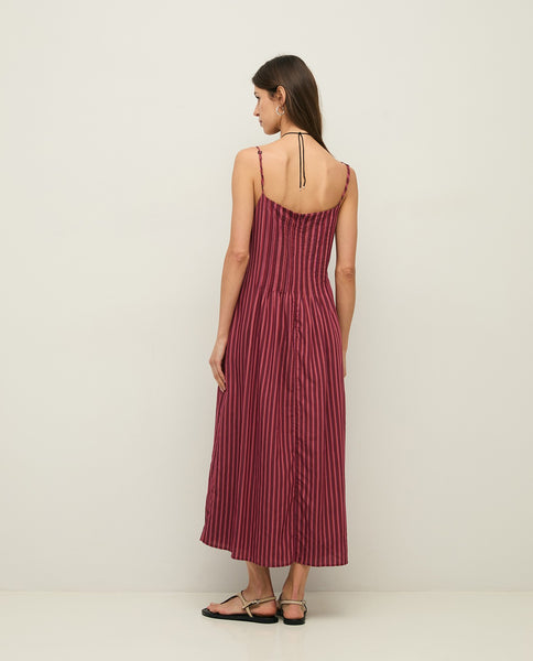 Yerse Spagetti Strap Dress, Raspberry Stripe