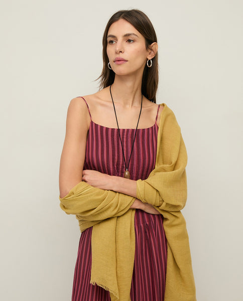Yerse Spagetti Strap Dress, Raspberry Stripe