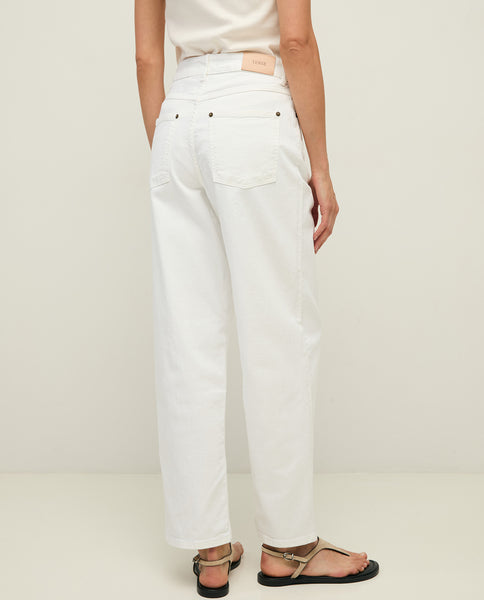 Yerse Cotton Denim Jeans, White