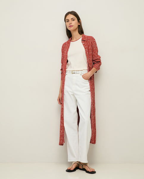 Yerse Cotton Denim Jeans, White