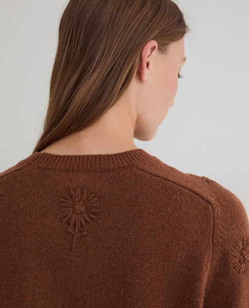 Yerse Stitched Knit, Hot Honey