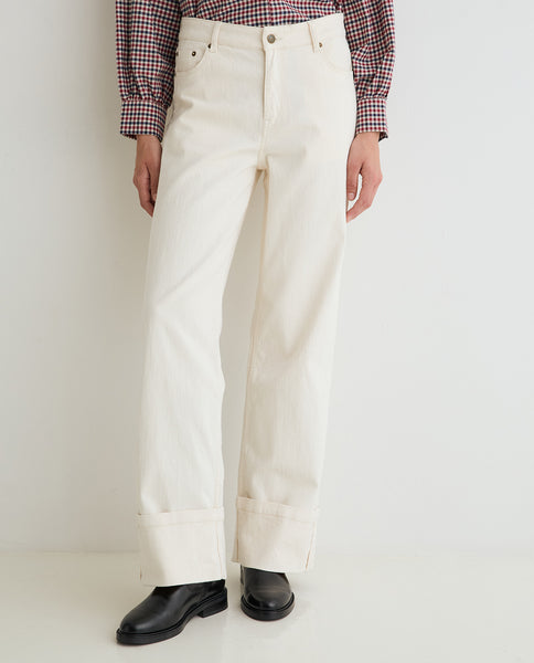 Yerse Denim Jeans, Ecru