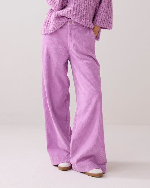 Summum Fluid Stretch Corduroy Trouser, Violet
