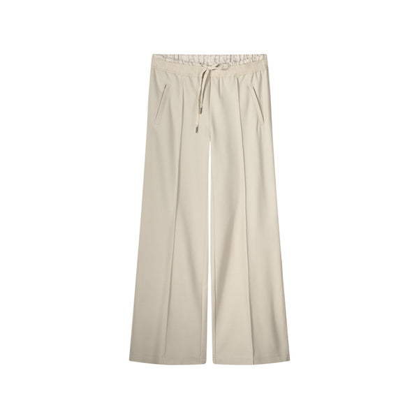 SUMMUM Punto Milano Trousers, Pebble Beige