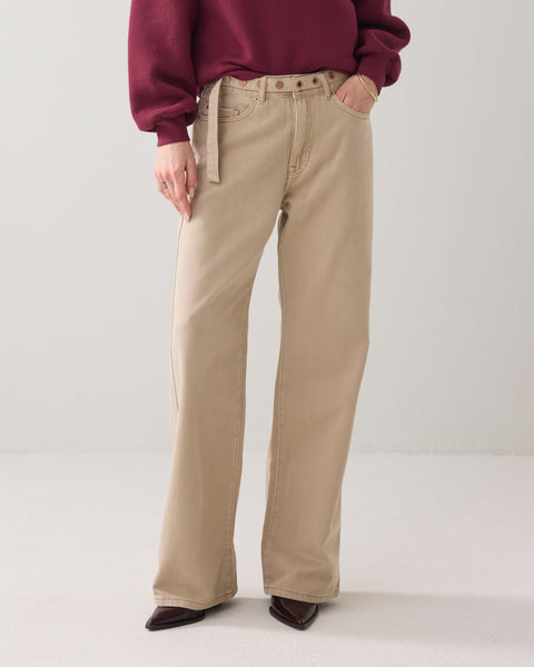 SUMMUM Wide Leg Jeans, Prosecco