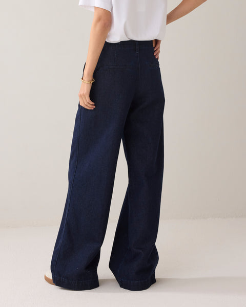 SUMMUM Trousers, Night Blue Denim
