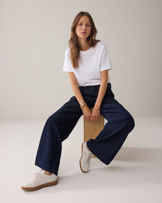 SUMMUM Trousers, Night Blue Denim